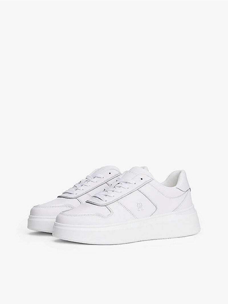 Kadın Patent Platform Sneaker Beyaz  FW0FW08819YBR