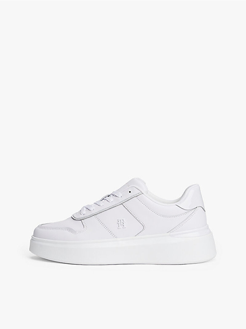 Kadın Patent Platform Sneaker Beyaz  FW0FW08819YBR