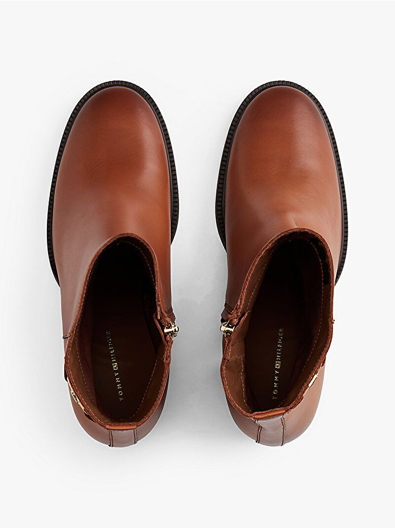 Kadın Stacked Heel Bot Kahverengi FW0FW08864GOC