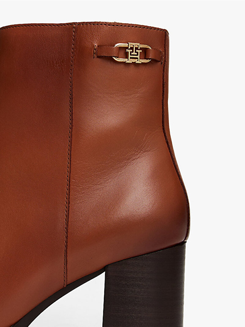 Kadın Stacked Heel Bot Kahverengi FW0FW08864GOC