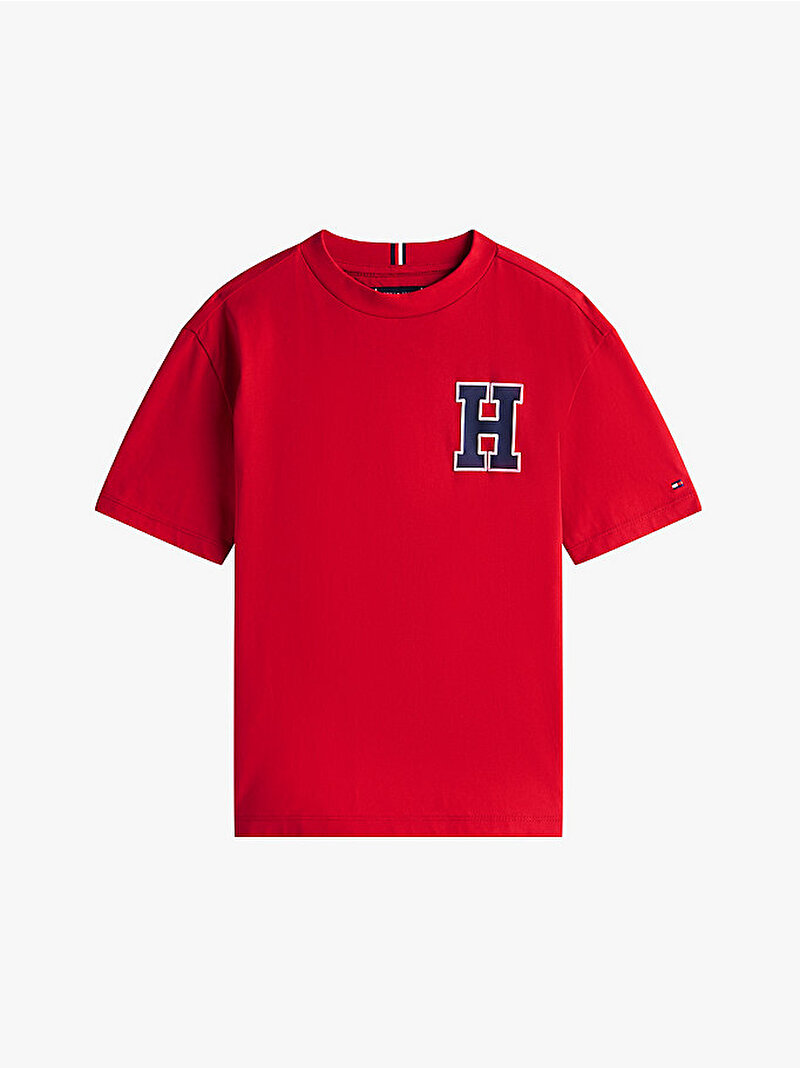 Erkek Çocuk Varsity Front Back T-shirt Kırmızı KB0KB09931XLD