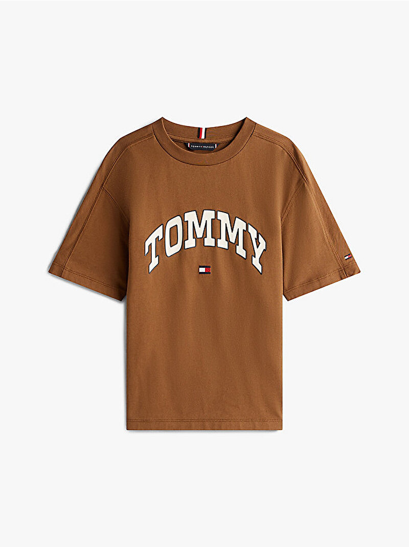 Erkek Çocuk Varsity Raised Print T-shirt Bej  KB0KB09939GVP