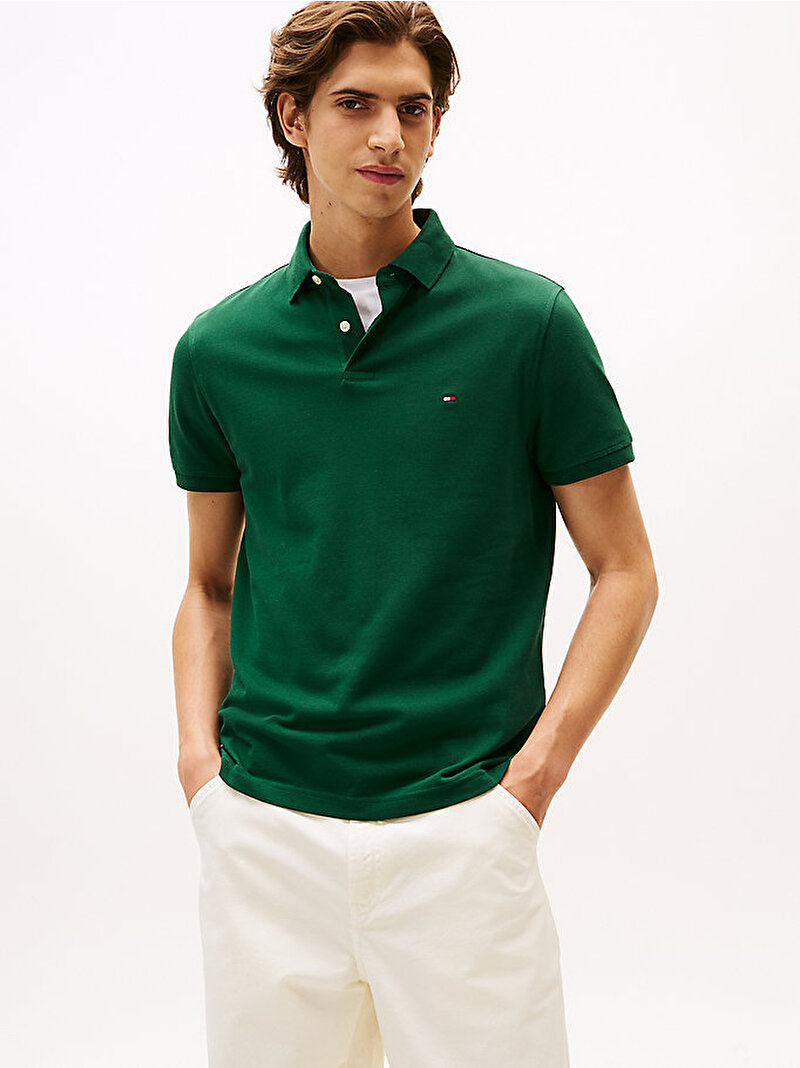 Erkek 1985 Regular Polo T-shirt Yeşil MW0MW17770L6K