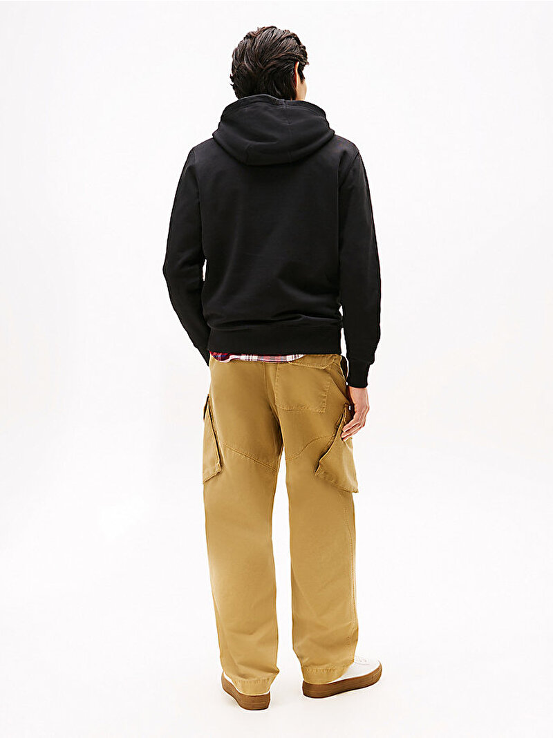 Erkek Linear Flag Graphic Sweatshirt Siyah MW0MW41332BDS