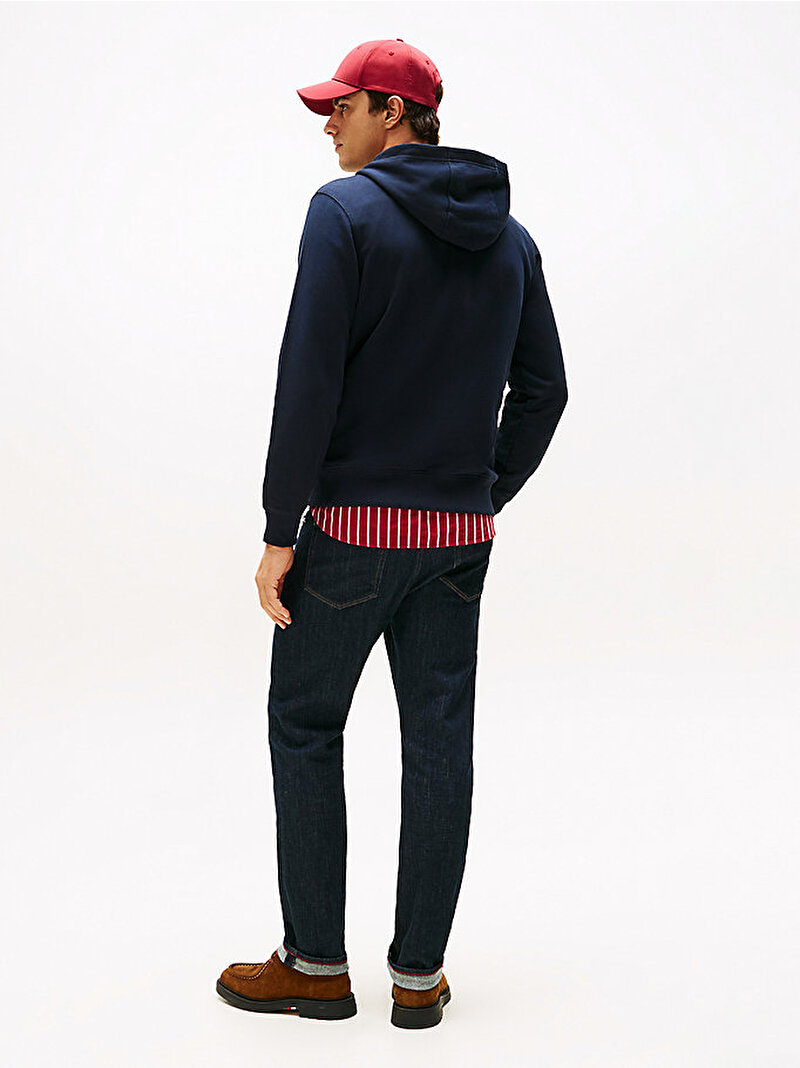 Erkek Linear Flag Graphic Sweatshirt Lacivert MW0MW41332DW5