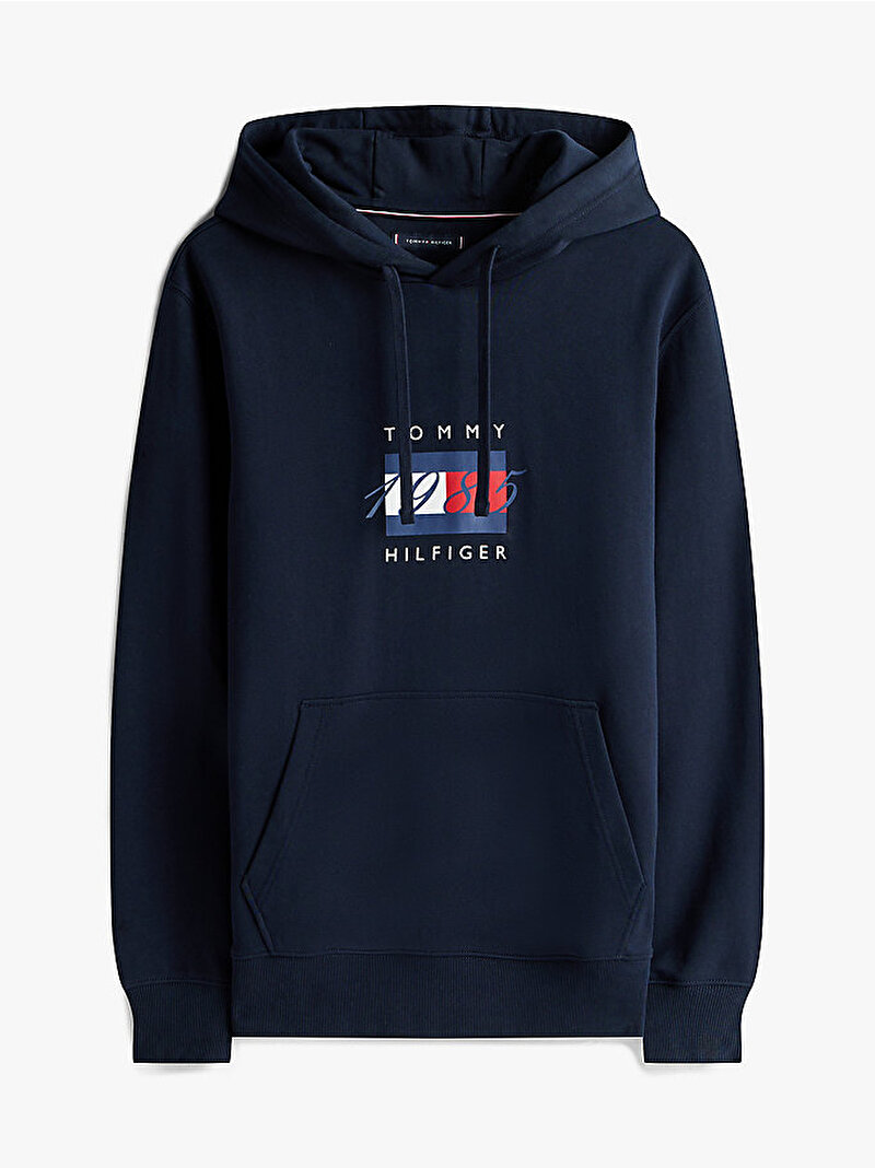 Erkek Linear Flag Graphic Sweatshirt Lacivert MW0MW41332DW5