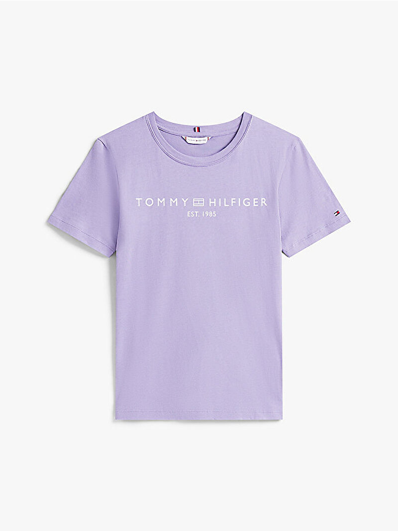 Kadın Regular Corp Logo T-shirt Mor WW0WW40276W0G
