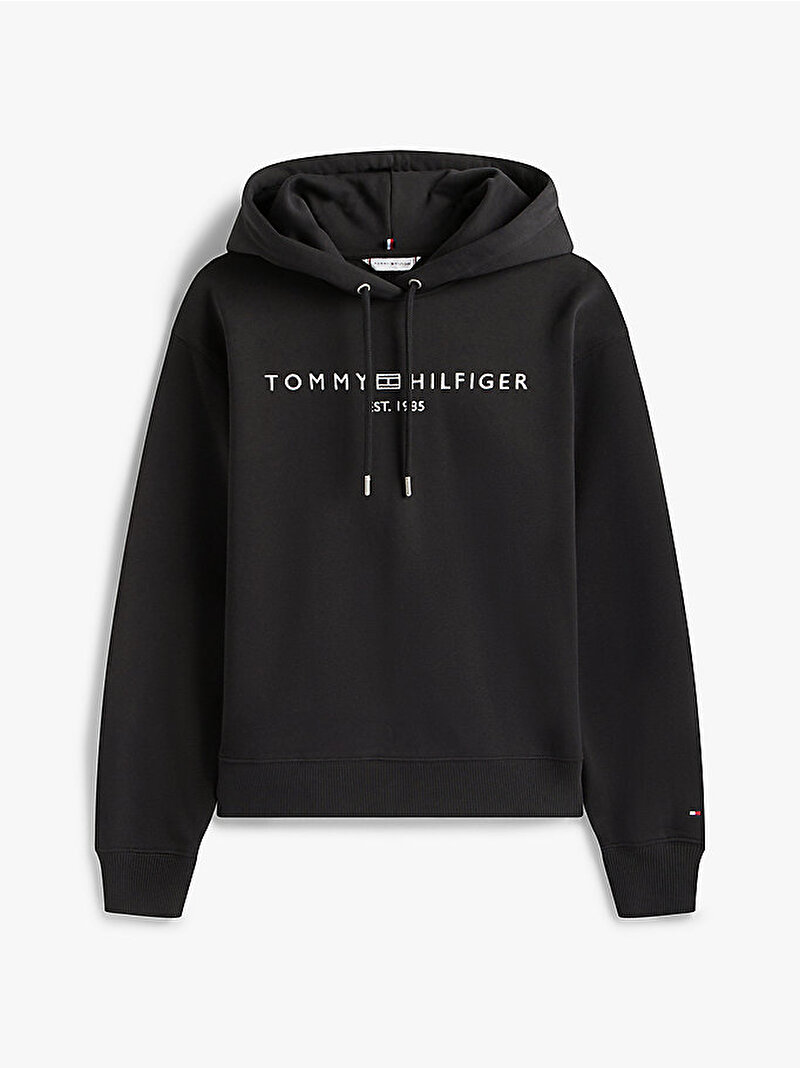 Kadın Modern Reg Corp Logo Sweatshirt Siyah WW0WW43598BDS