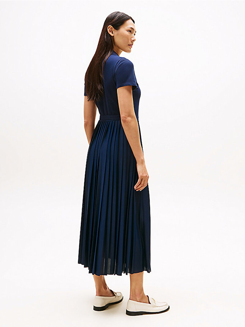 Kadın 1985 Pleated Wrap Elbise Lacivert WW0WW45733C1G