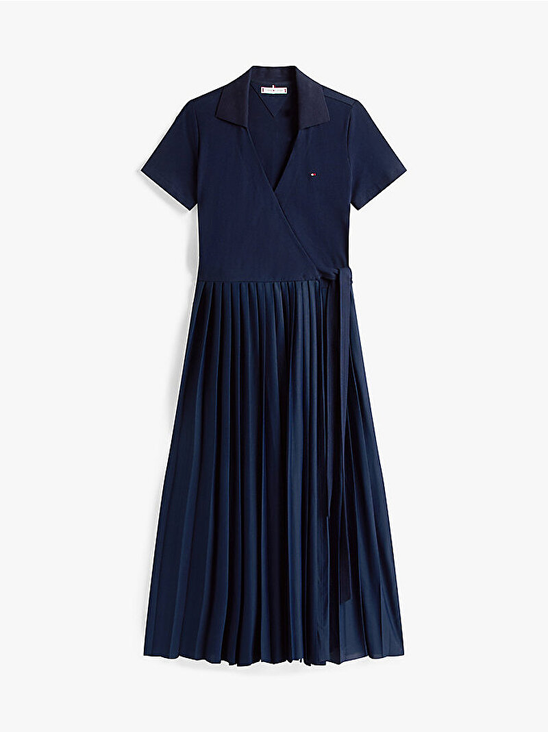 Kadın 1985 Pleated Wrap Elbise Lacivert WW0WW45733C1G