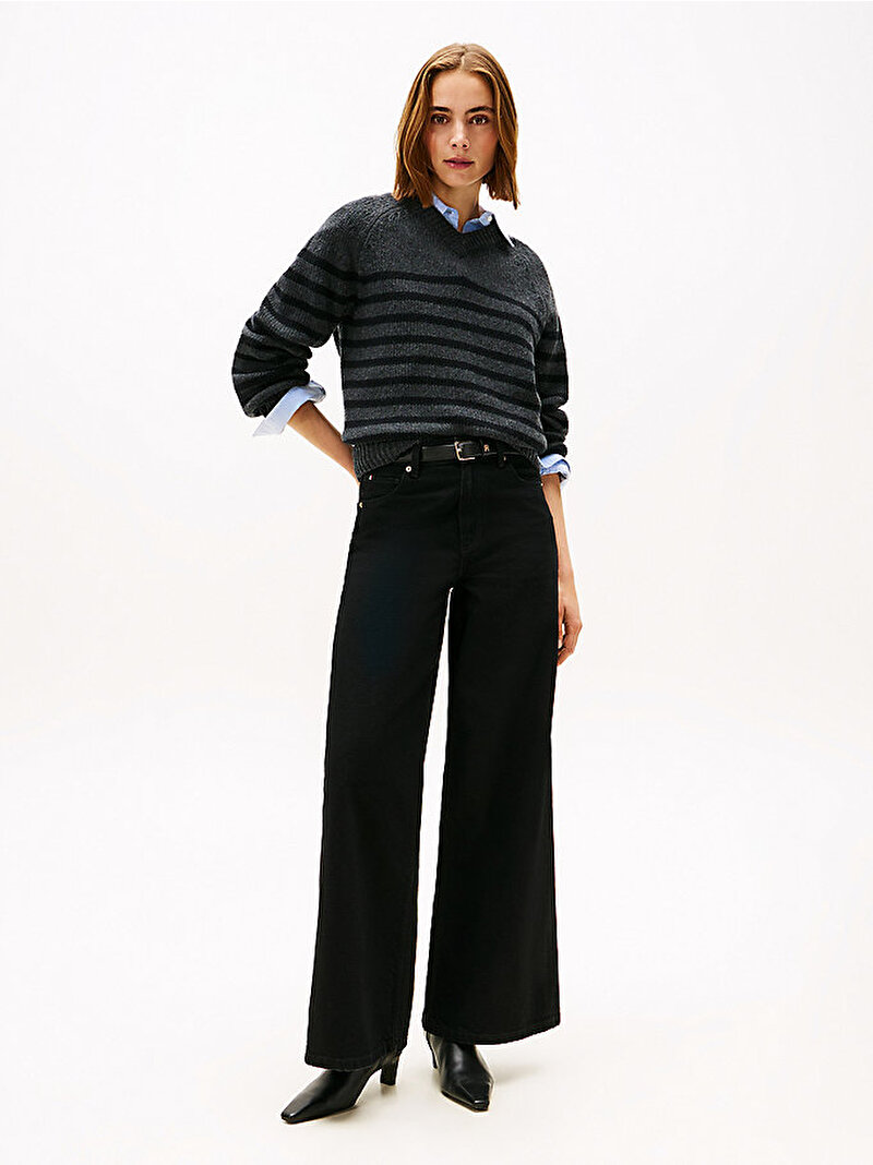 Kadın Denim Black 70's Jean Pantolon Siyah WW0WW482541BY