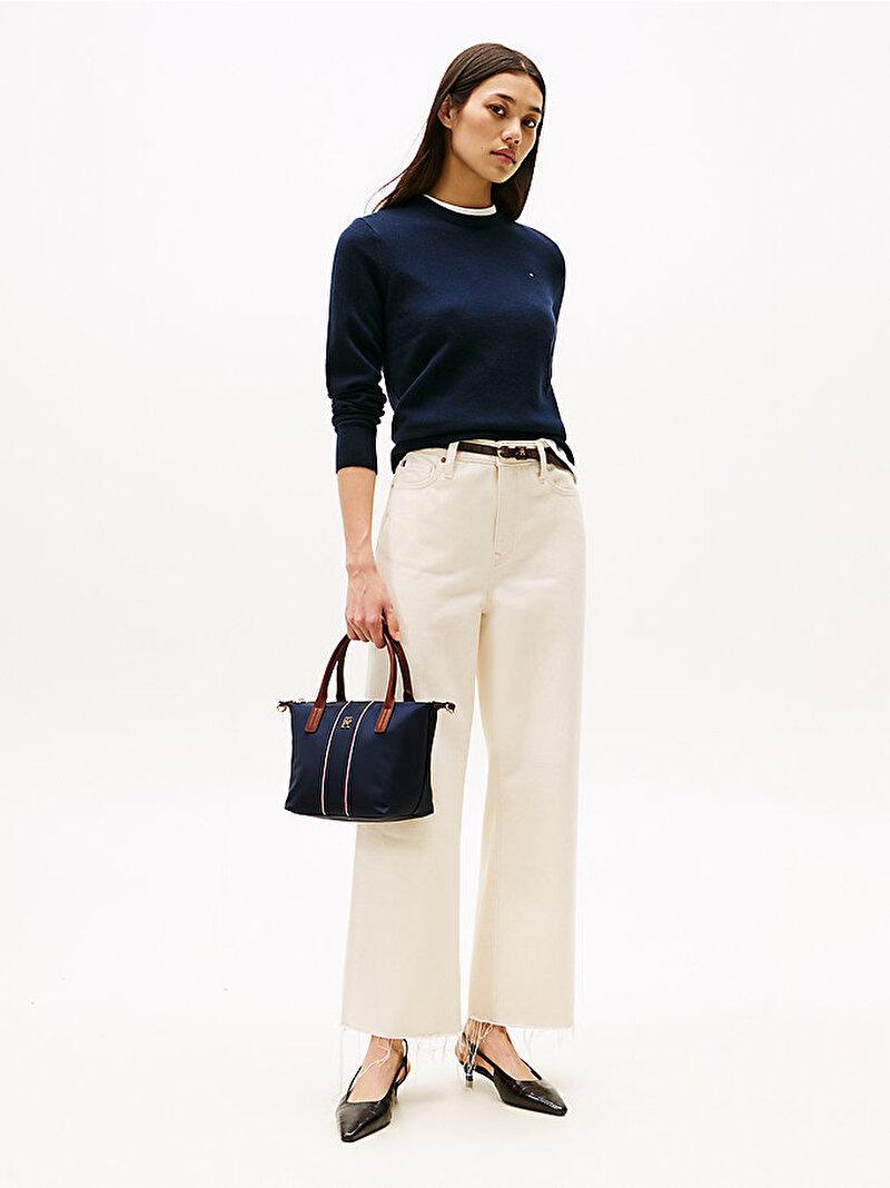 Kadın Popette Mini Tote Çanta Mavi  AW0AW177070GY