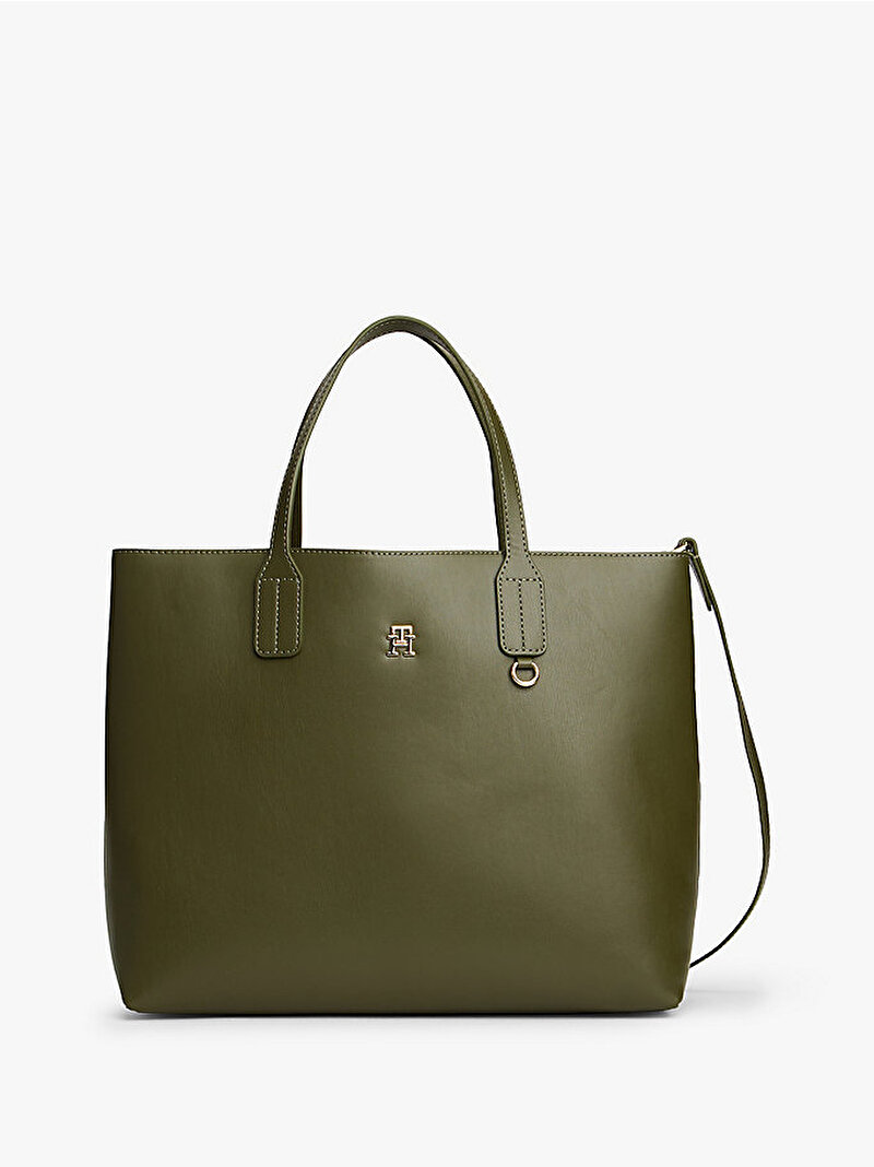 Kadın TH Icon Satchel Çanta Yeşil AW0AW17683MT1