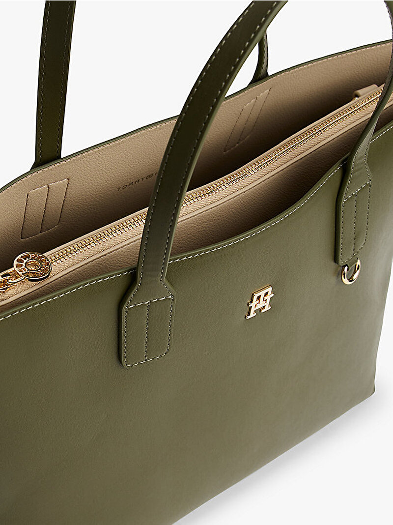 Kadın TH Icon Satchel Çanta Yeşil AW0AW17683MT1