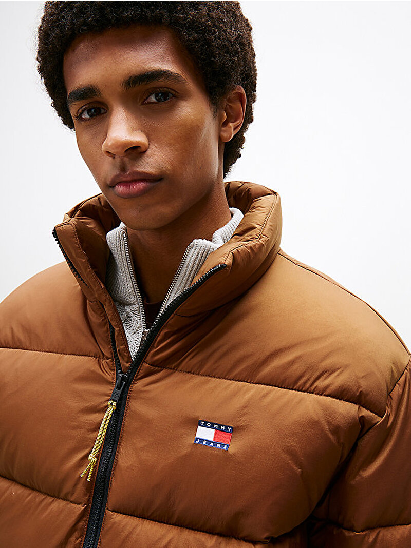 Erkek TJM Vail Puffer Mont Kahverengi DM0DM22040GVP