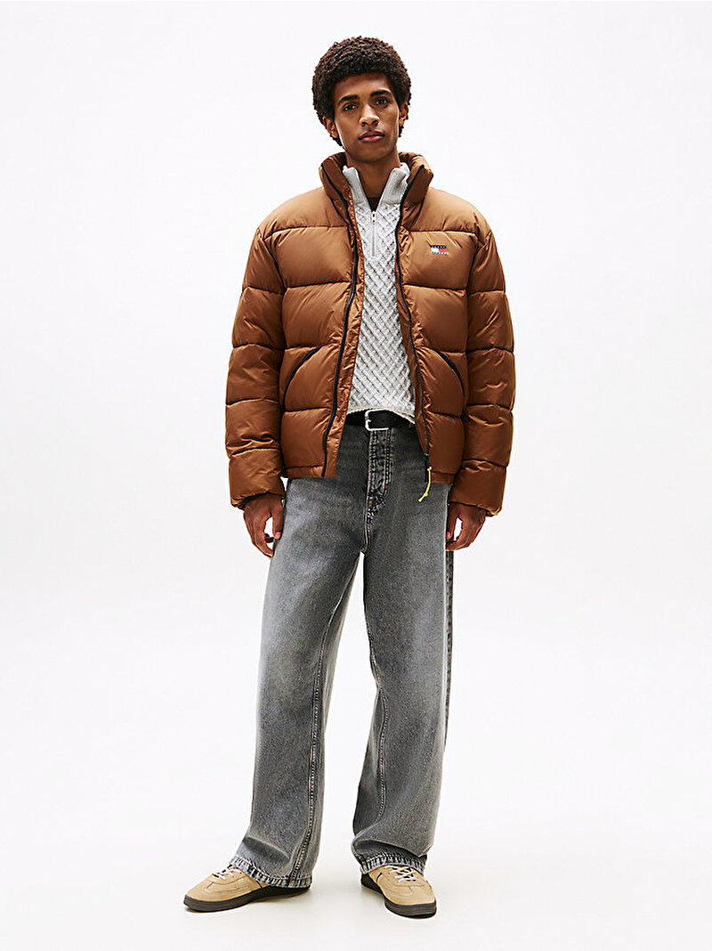 Erkek TJM Vail Puffer Mont Kahverengi DM0DM22040GVP