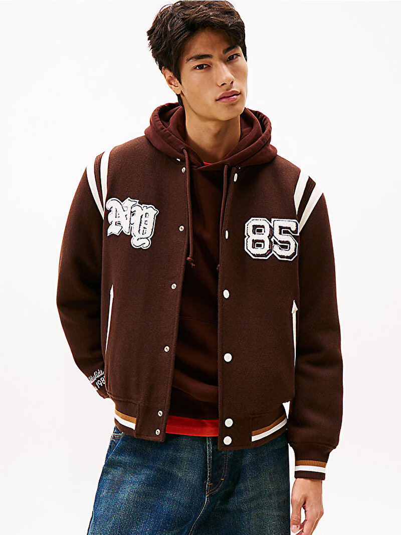 Erkek TJM Best Varsity Bomber Ceket Kırmızı DM0DM22043GS7