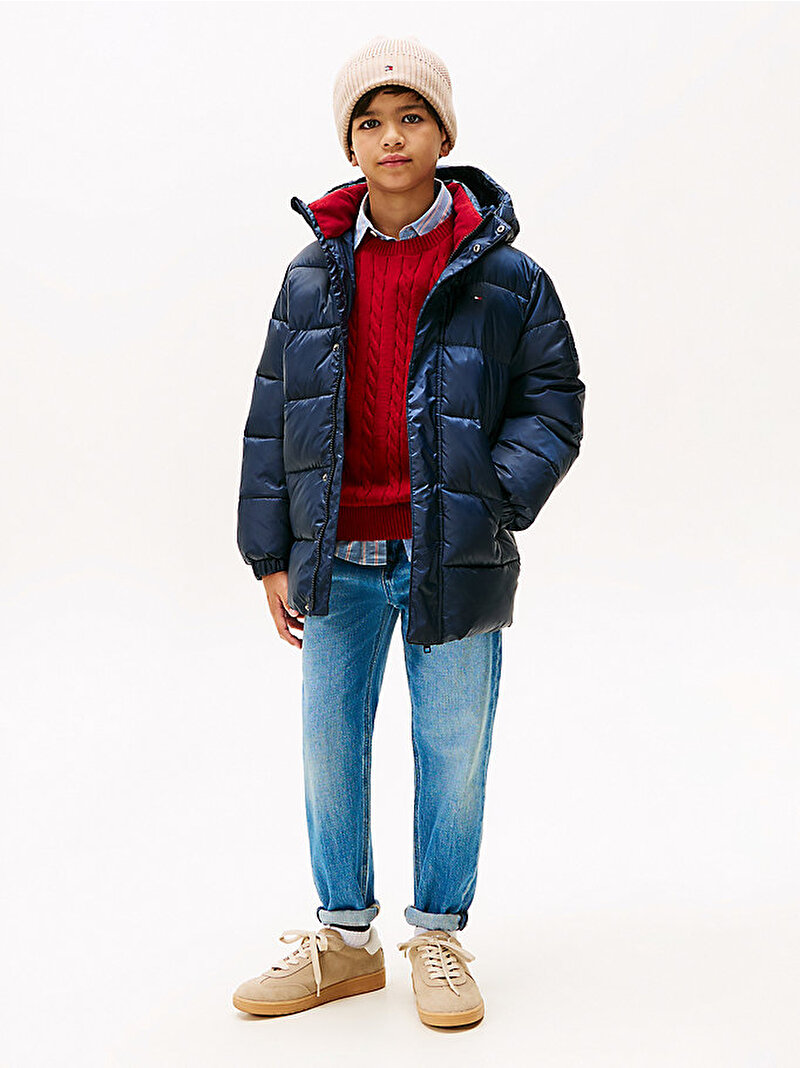 Erkek Çocuk Essential Padded Mont Lacivert KB0KB10002C1G