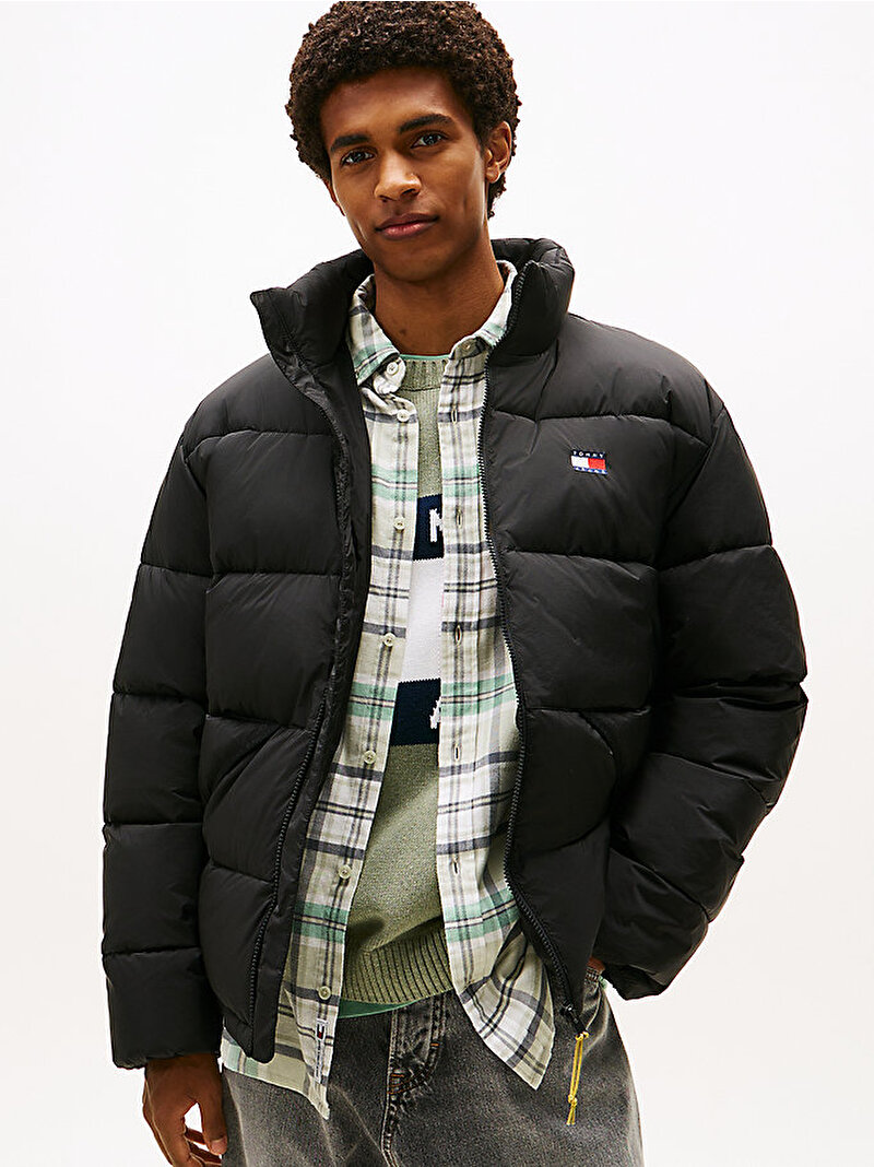 Erkek TJM Vail Puffer Mont Siyah DM0DM22040BDS
