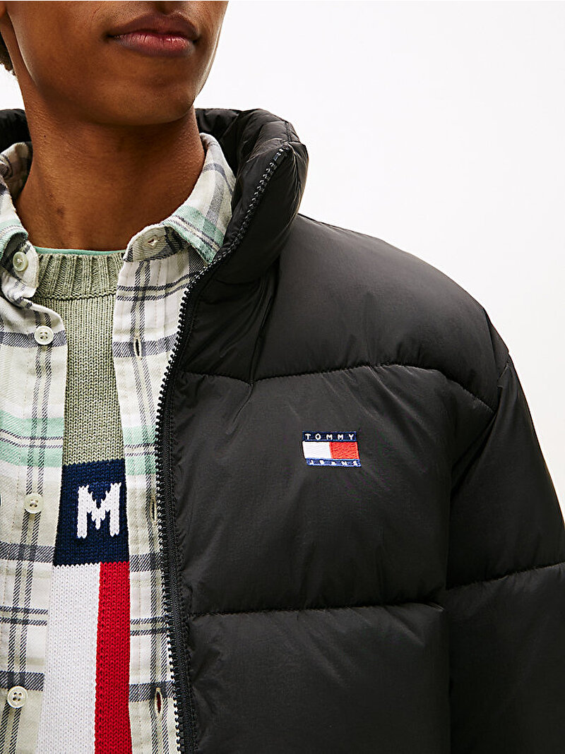Erkek TJM Vail Puffer Mont Siyah DM0DM22040BDS