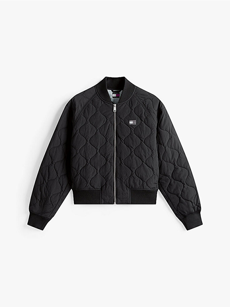 Kadın TJW Quilted Bomber Ceket Siyah DW0DW21631BDS