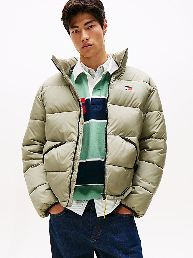 Erkek TJM Vail Puffer Mont Yeşil DM0DM22040M1L