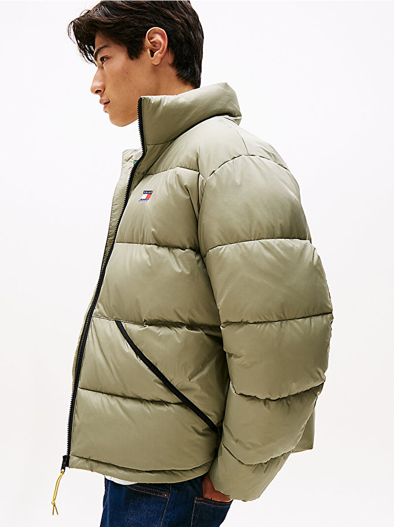 Erkek TJM Vail Puffer Mont Yeşil DM0DM22040M1L