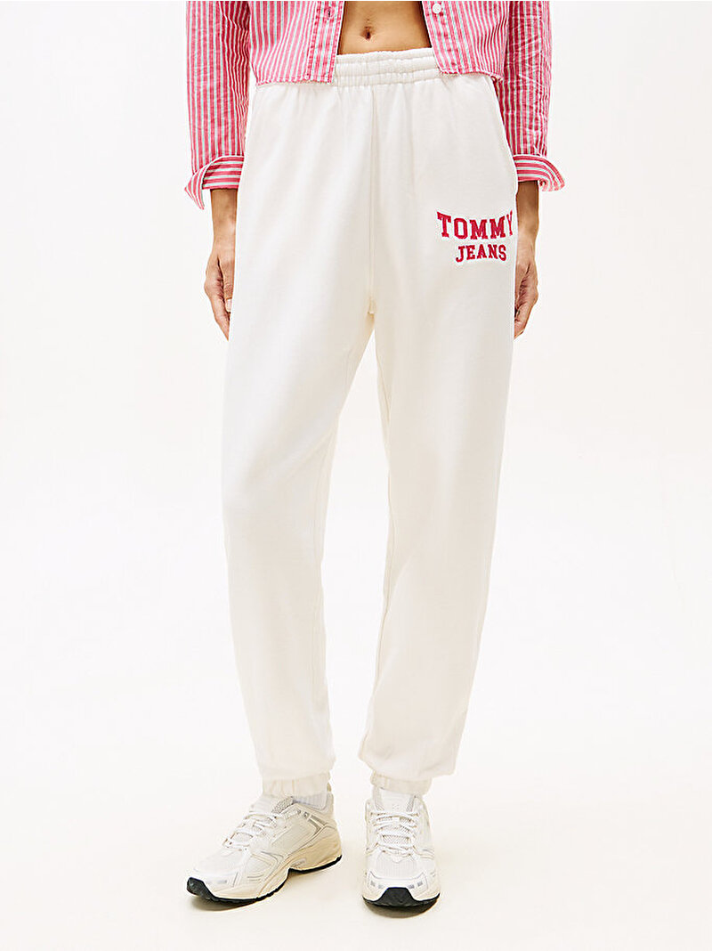 Kadın TJW Varsity Eşofman Altı Beyaz  DW0DW22164YBH