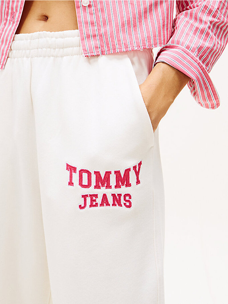 Kadın TJW Varsity Eşofman Altı Beyaz  DW0DW22164YBH