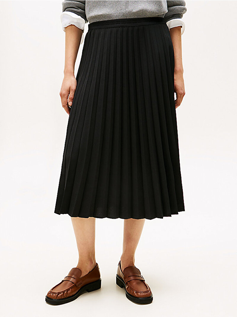 Kadın Fluid PLeated Etek Siyah WW0WW48538BDS