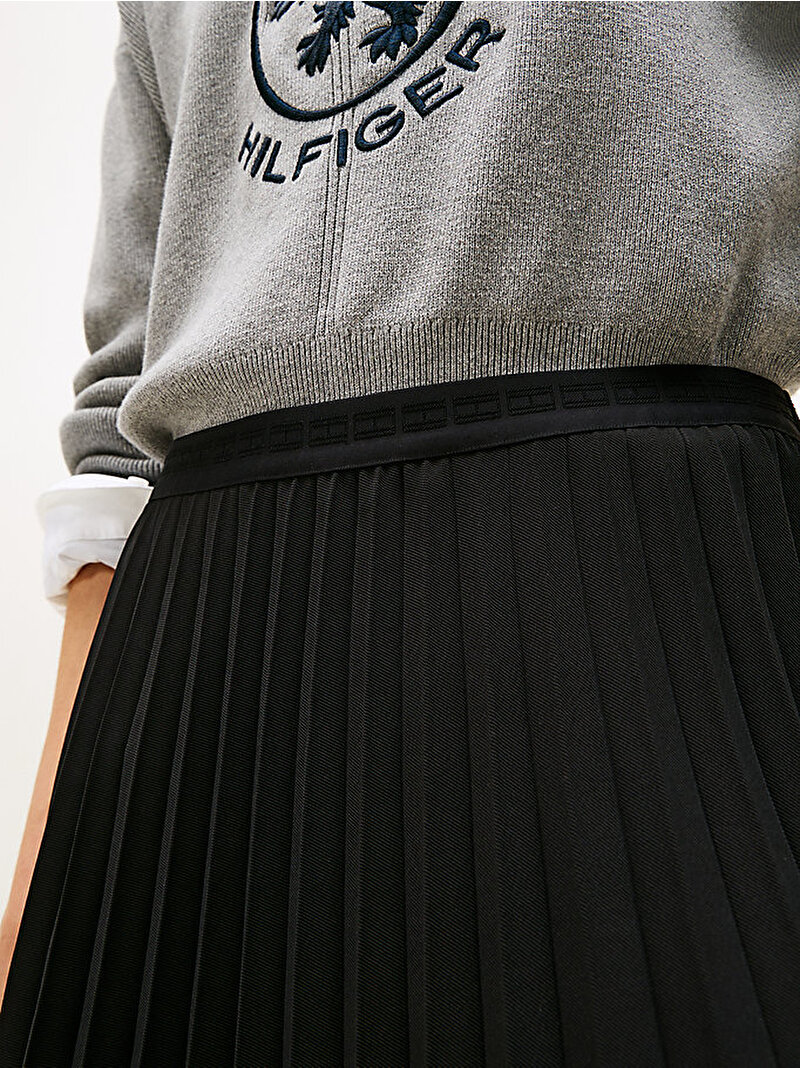 Kadın Fluid PLeated Etek Siyah WW0WW48538BDS