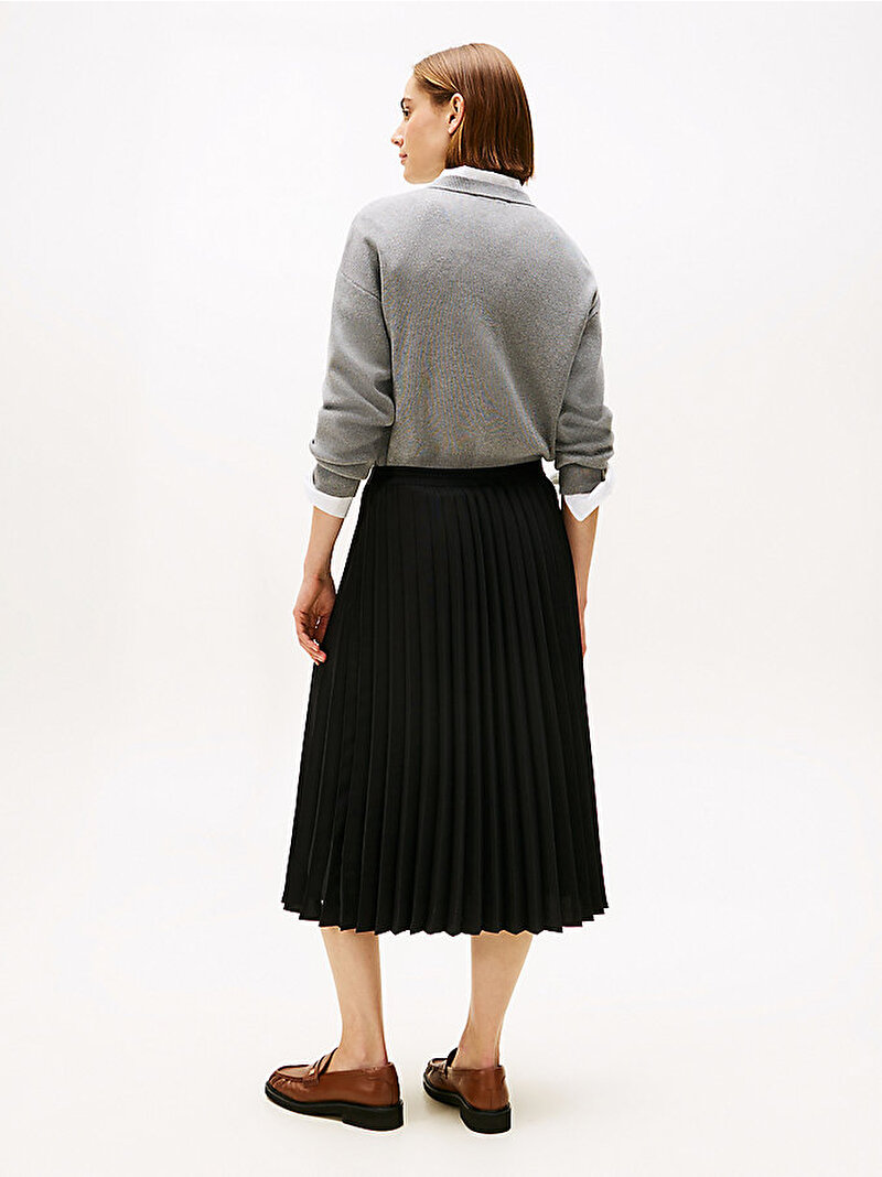 Kadın Fluid PLeated Etek Siyah WW0WW48538BDS