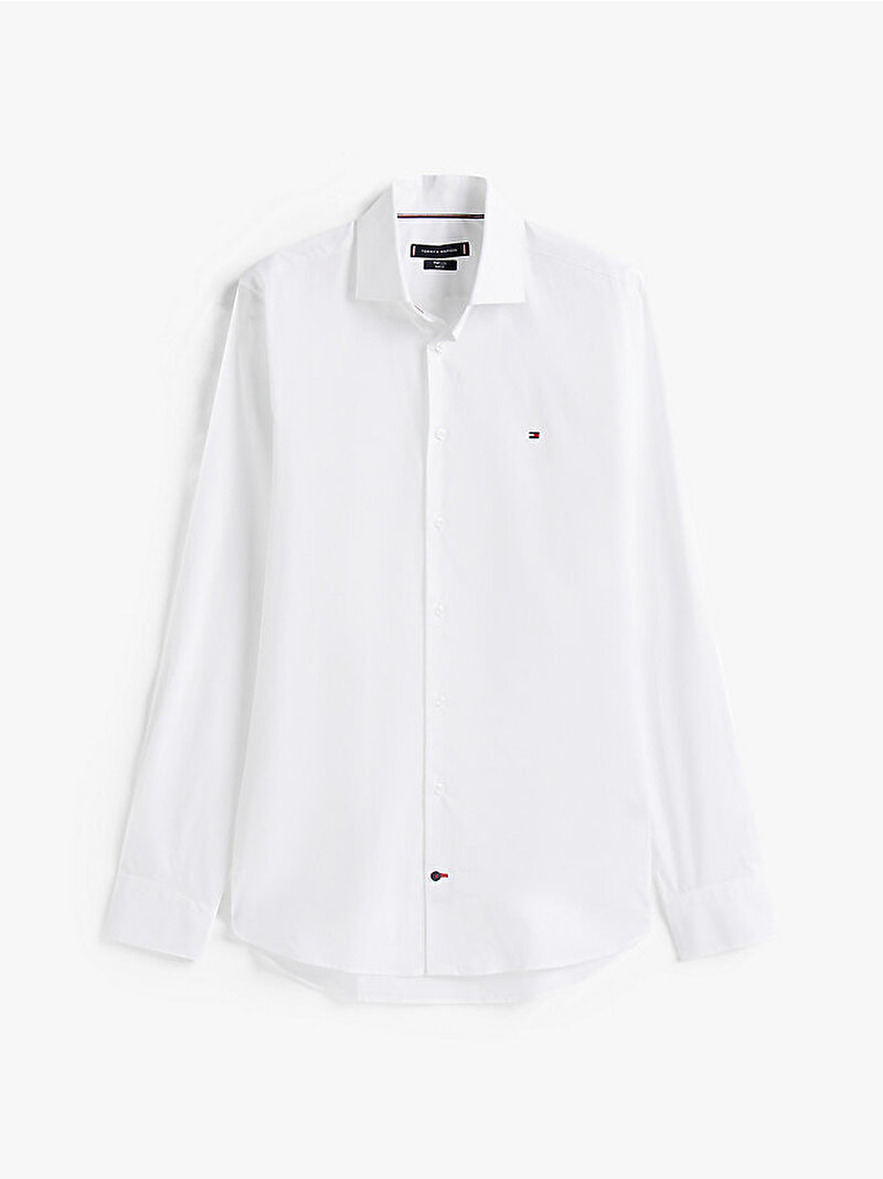 Erkek Flex Poplin Gömlek Beyaz  MW0MW38347YAF
