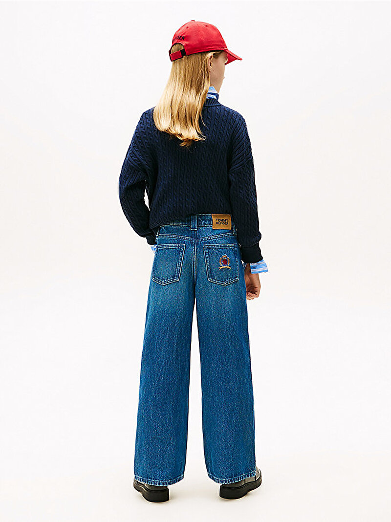 Kız Çocuk Mabel Dark Vintage Jean Pantolon Mavi  KG0KG087671CD