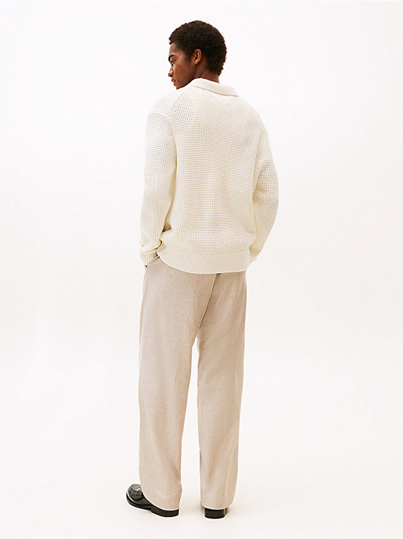 Erkek Button Up Hırka Beyaz  MW0MW40910Z00