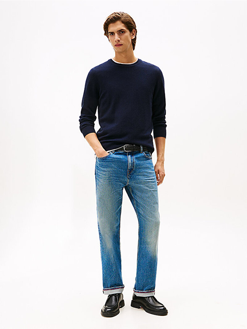 Erkek Cashmere Kazak Lacivert MW0MW40552DW5