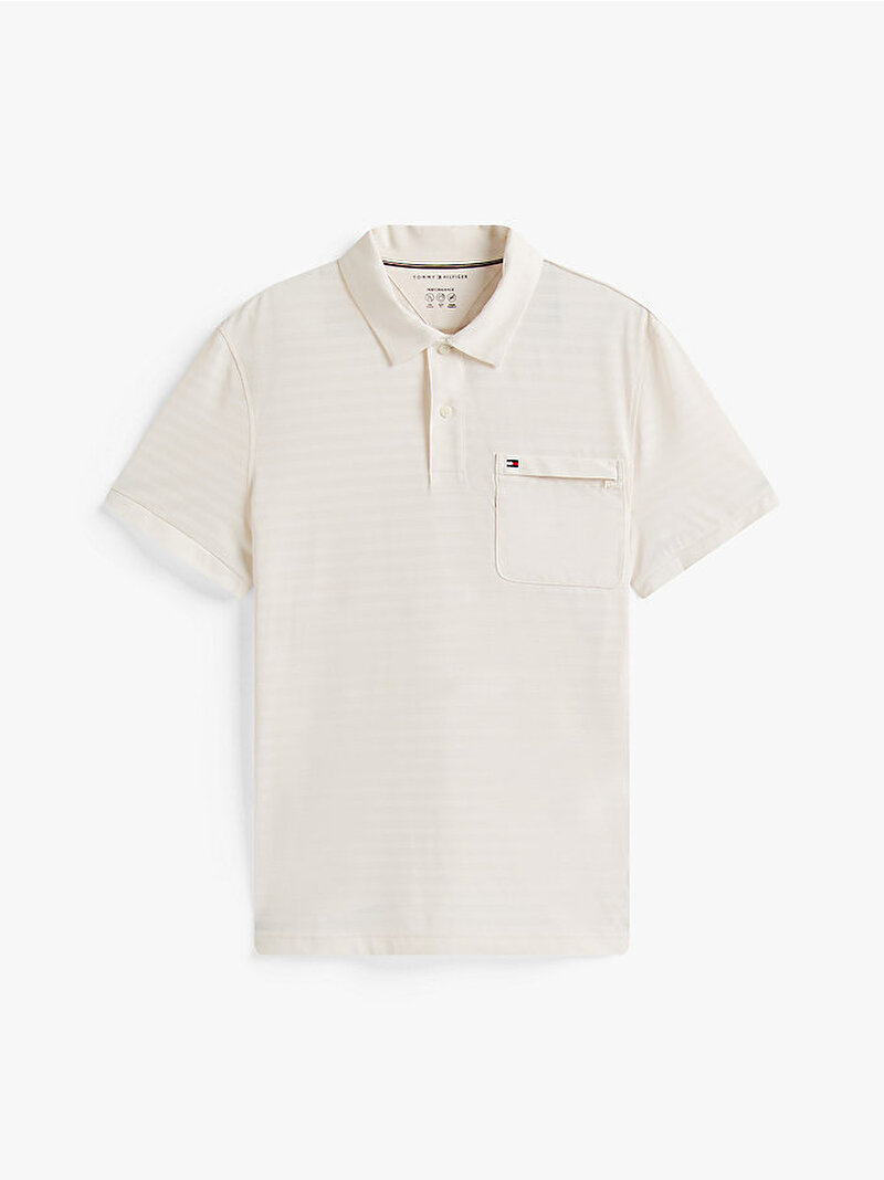 Erkek Packable Performance Polo T-shirt Beyaz  MW0MW40430Z00