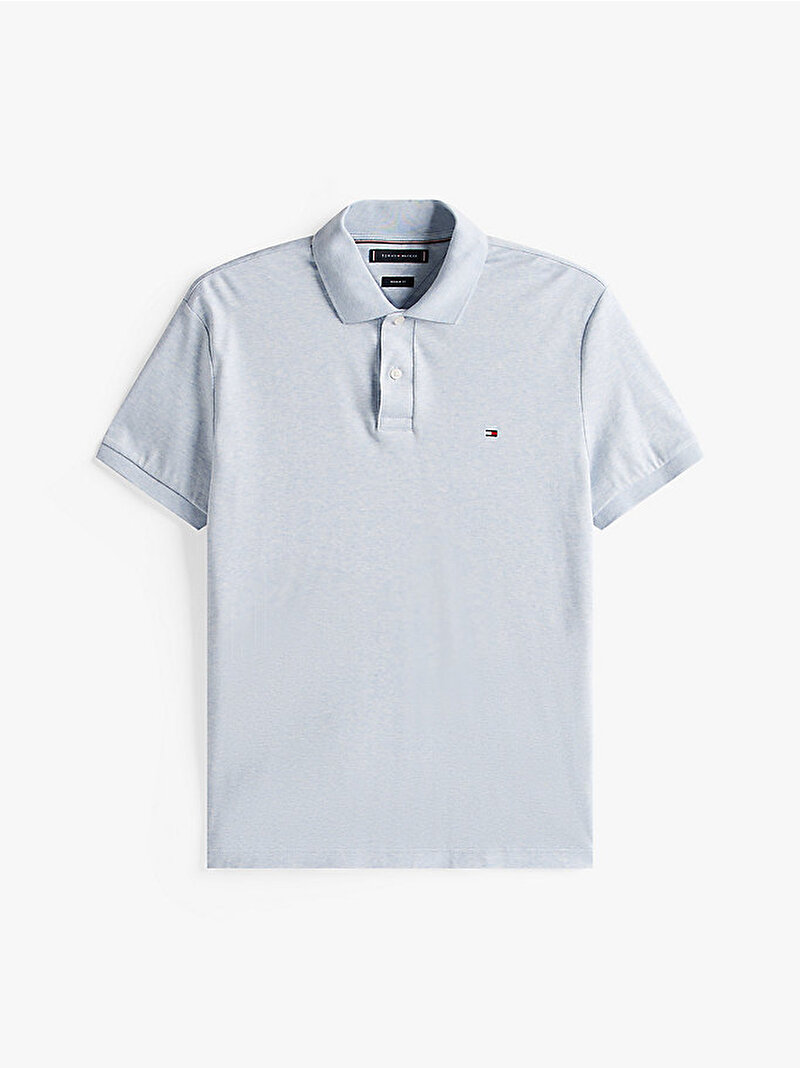 Erkek Liquid Cotton Polo T-shirt Mavi  MW0MW39994DS9