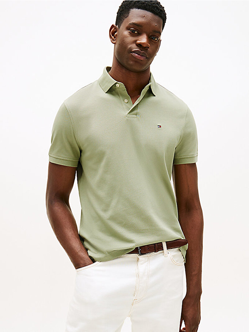 Erkek 1985 Regular Polo T-shirt Yeşil MW0MW17770L9A