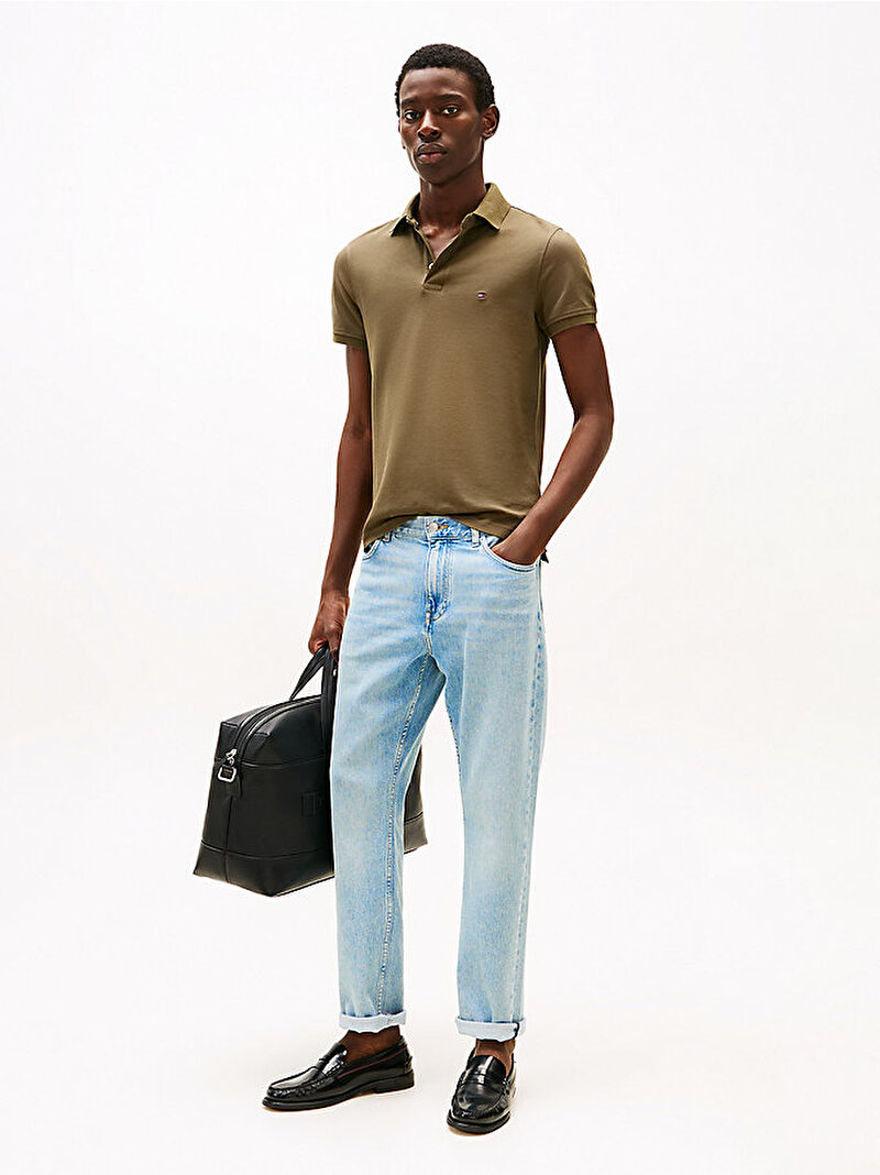 Erkek 1985 Slim Polo T-shirt Yeşil MW0MW17771RBN