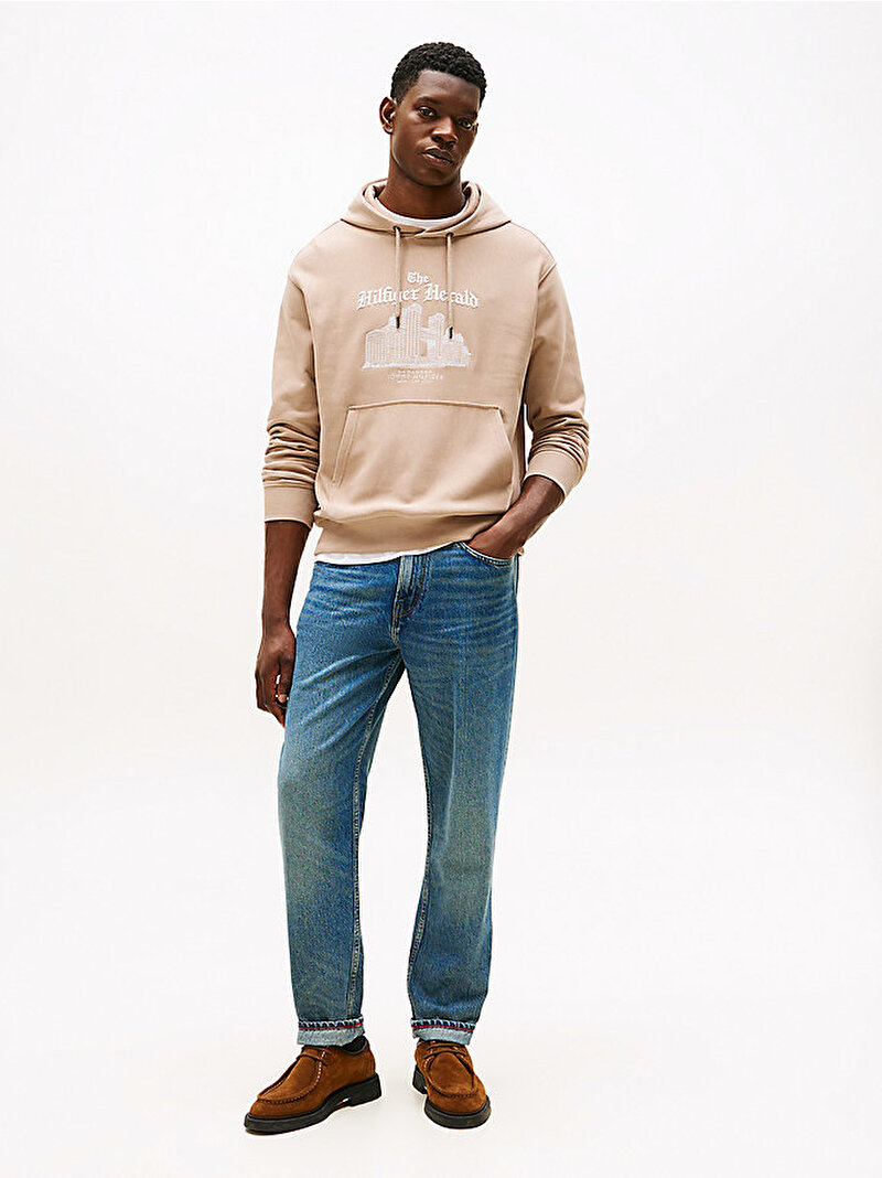Erkek Herald Skyline Hoodie Bej  MW0MW40066AFE