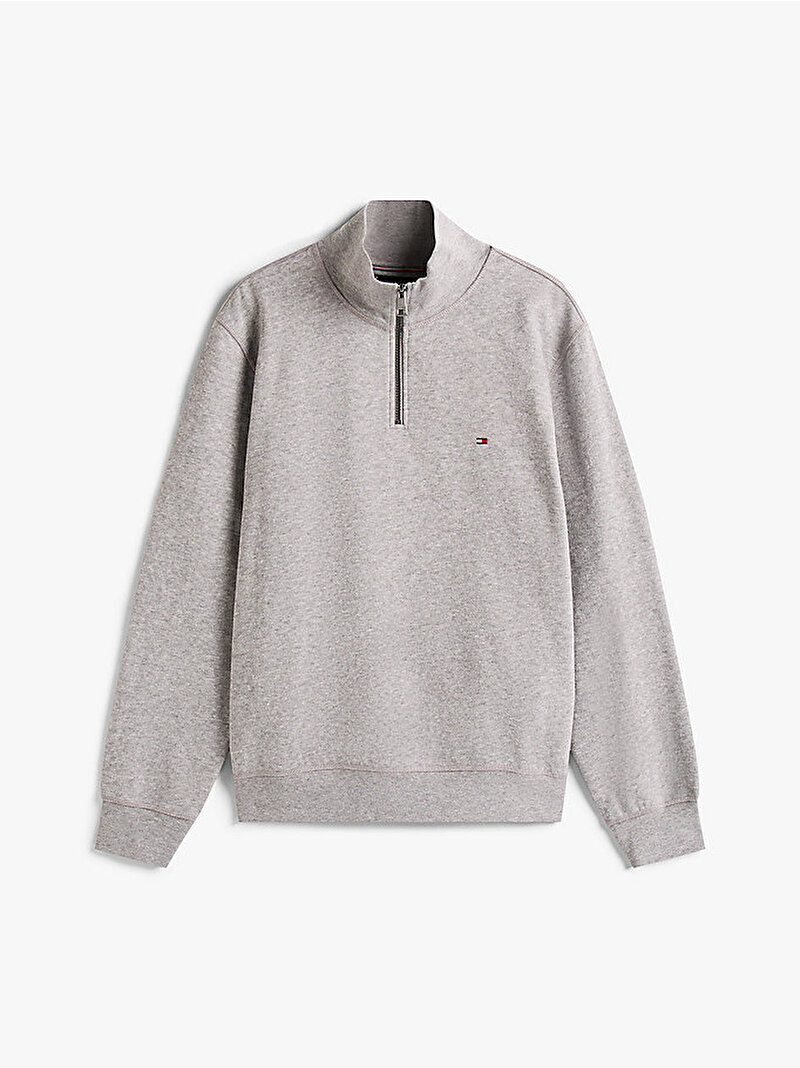 Erkek Essential Fleece Sweatshirt Gri MW0MW37233P91