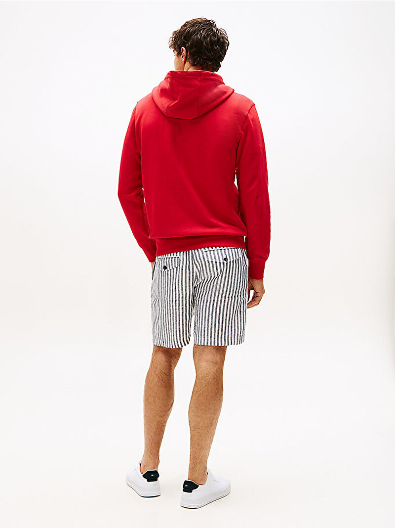 Erkek Tommy Logo Hoodie Kırmızı MW0MW13720XLG