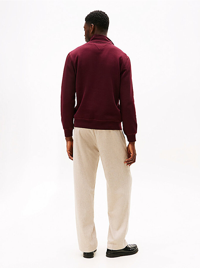 Erkek Essential Fleece Sweatshirt Kırmızı MW0MW37233XIH