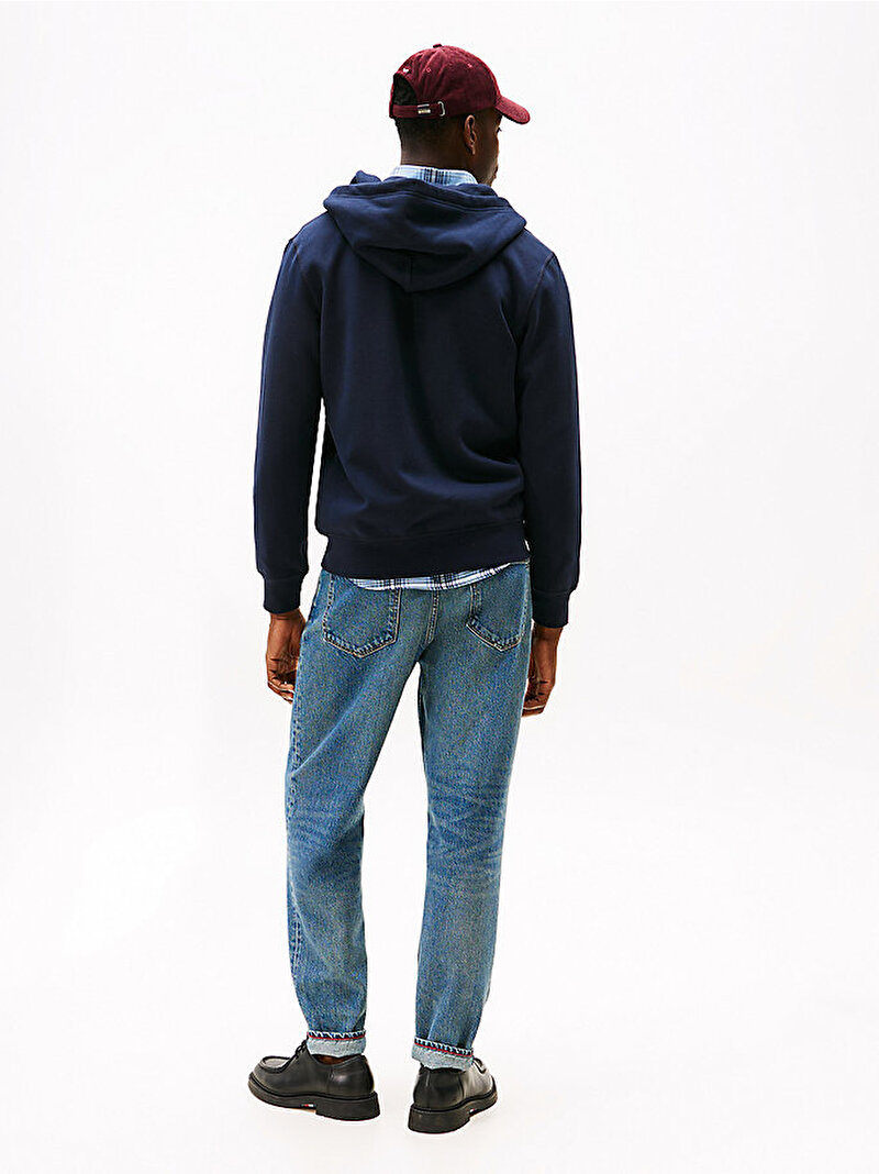 Erkek Essential Fleece Sweatshirt Lacivert MW0MW37234DW5
