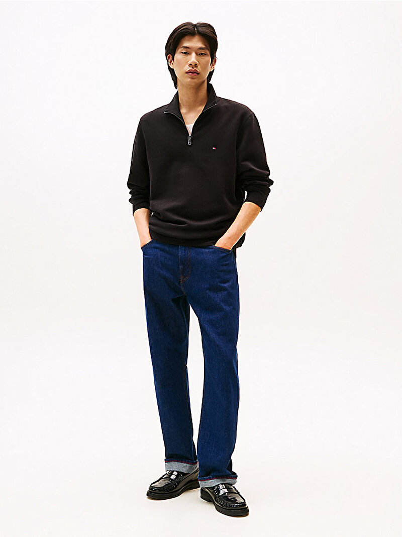 Erkek Essential Fleece Sweatshirt Siyah MW0MW37233BDS