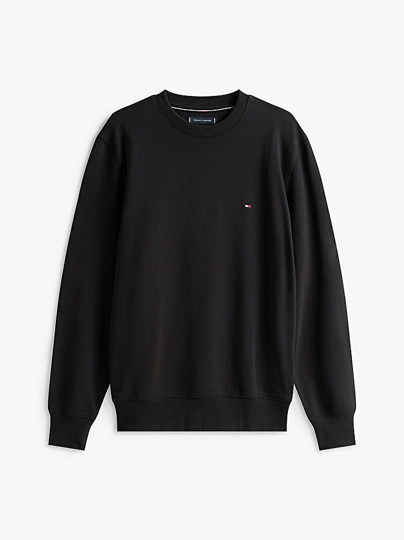 Erkek Essential Terry Crew Sweatshirt Siyah MW0MW37237BDS