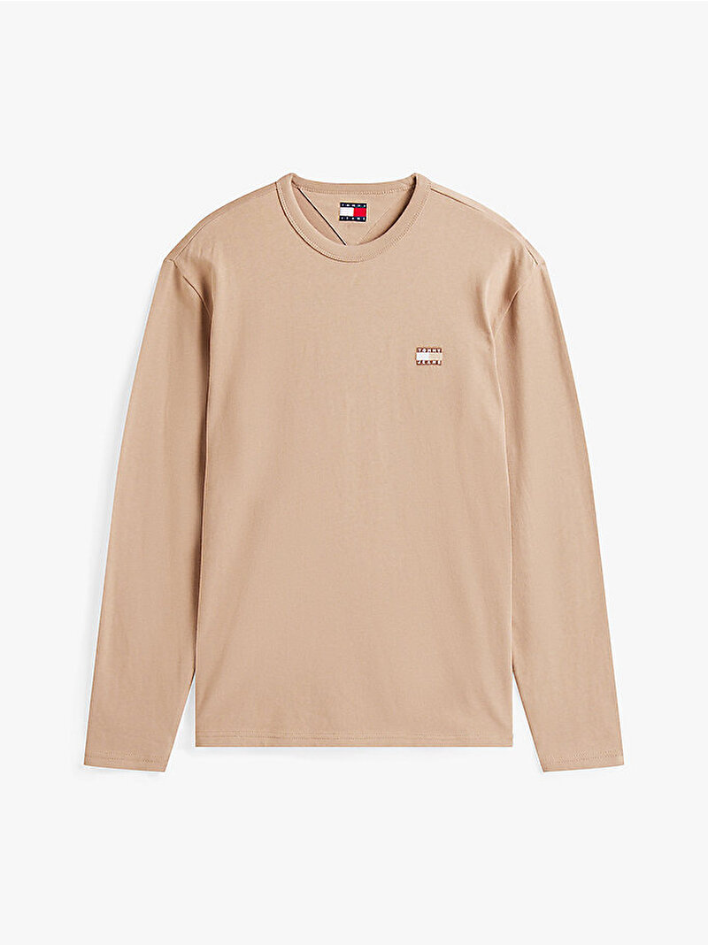 Erkek TJM Regular Badge T-shirt Bej  DM0DM219740HD