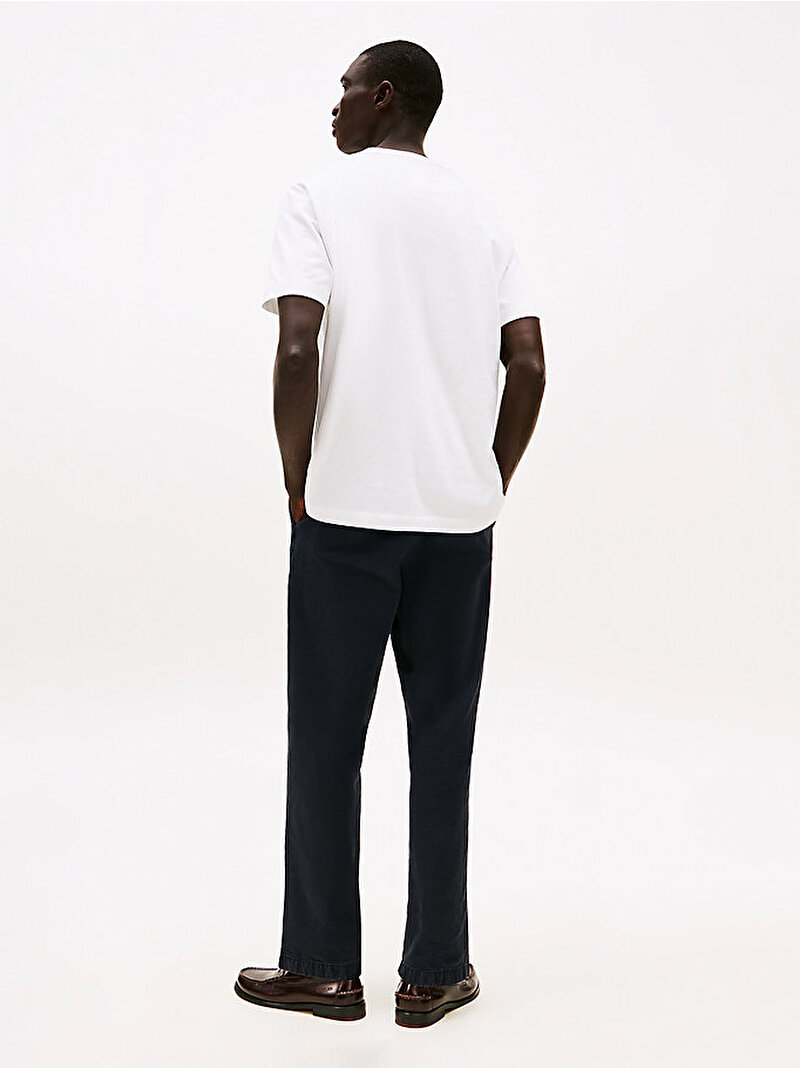 Erkek Essential V-neck T-shirt Beyaz  MW0MW39249YBR