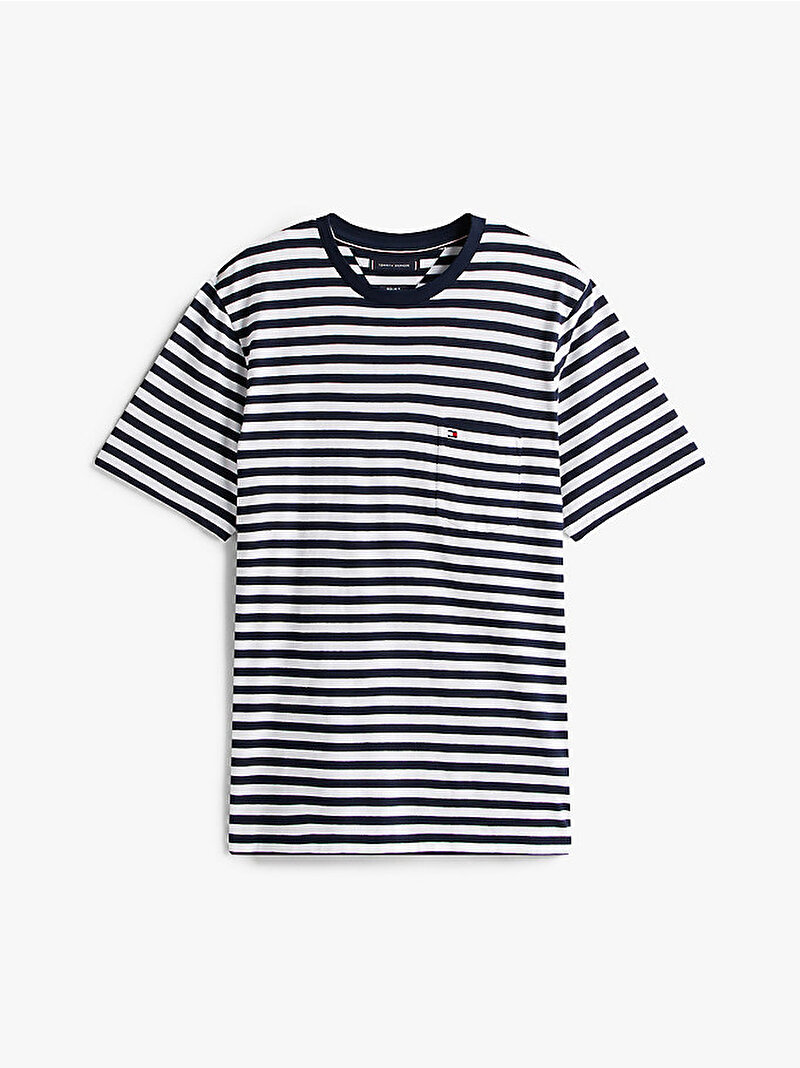 Erkek Essential Regular Fit Stripe T-shirt Çok renkli MW0MW413780A4